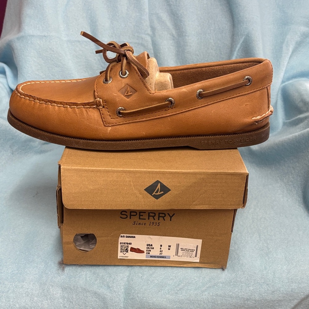 Sperry Men's Tan Leather Boat Shoes